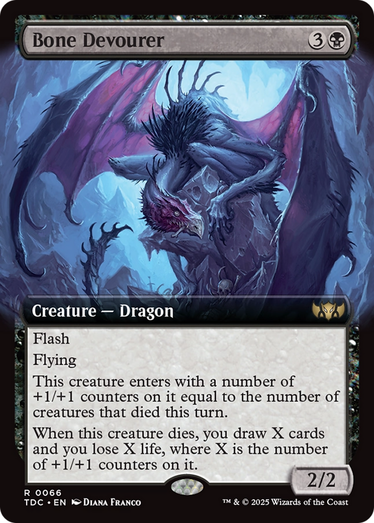 Bone Devourer (Extended Art) (066) [Commander: Tarkir: Dragonstorm]
