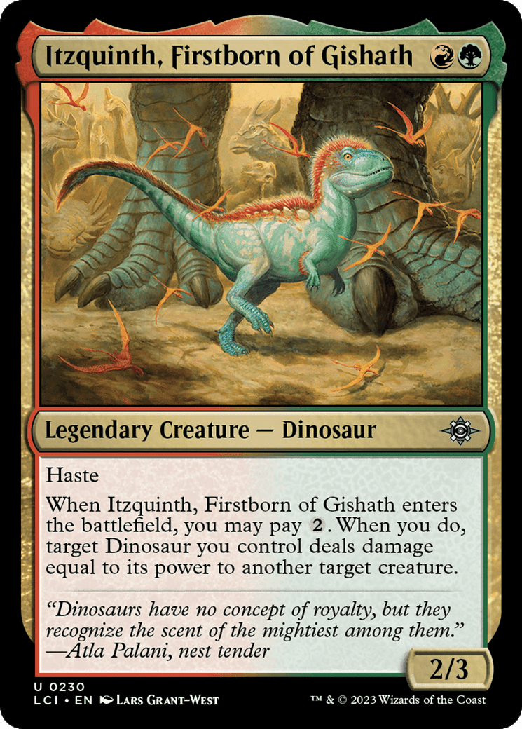 Itzquinth, Firstborn of Gishath [The Lost Caverns of Ixalan] Foil