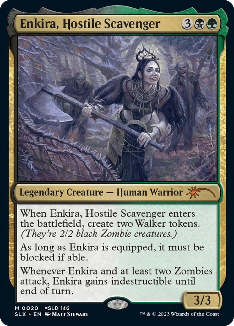 Enkira, Hostile Scavenger [Secret Lair: Universes Within] Foil