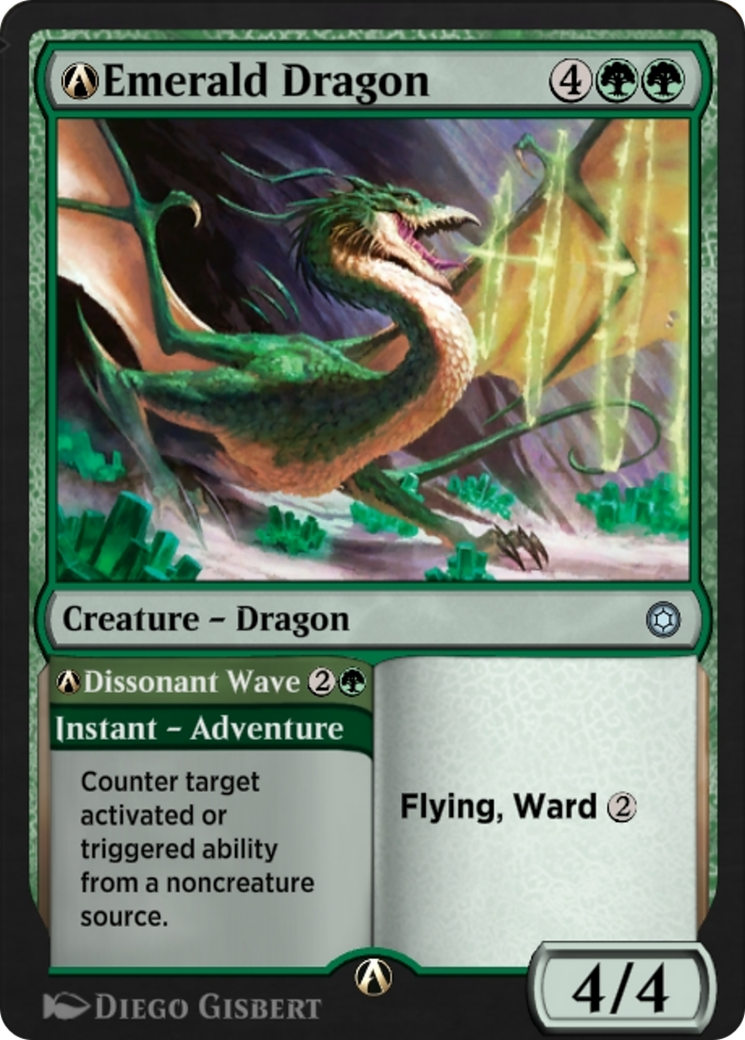 A-Emerald Dragon // A-Dissonant Wave (HBG-A-210) - Alchemy Horizons: Baldur's Gate