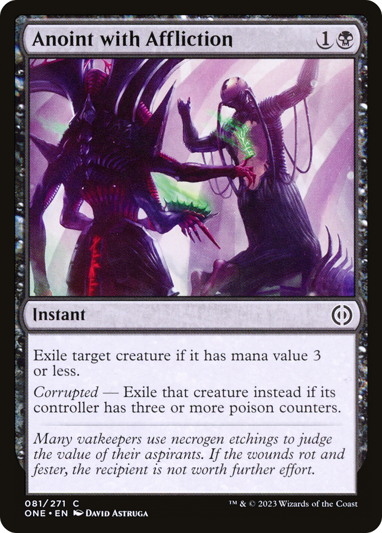 Anoint with Affliction [Phyrexia: All Will Be One] Foil