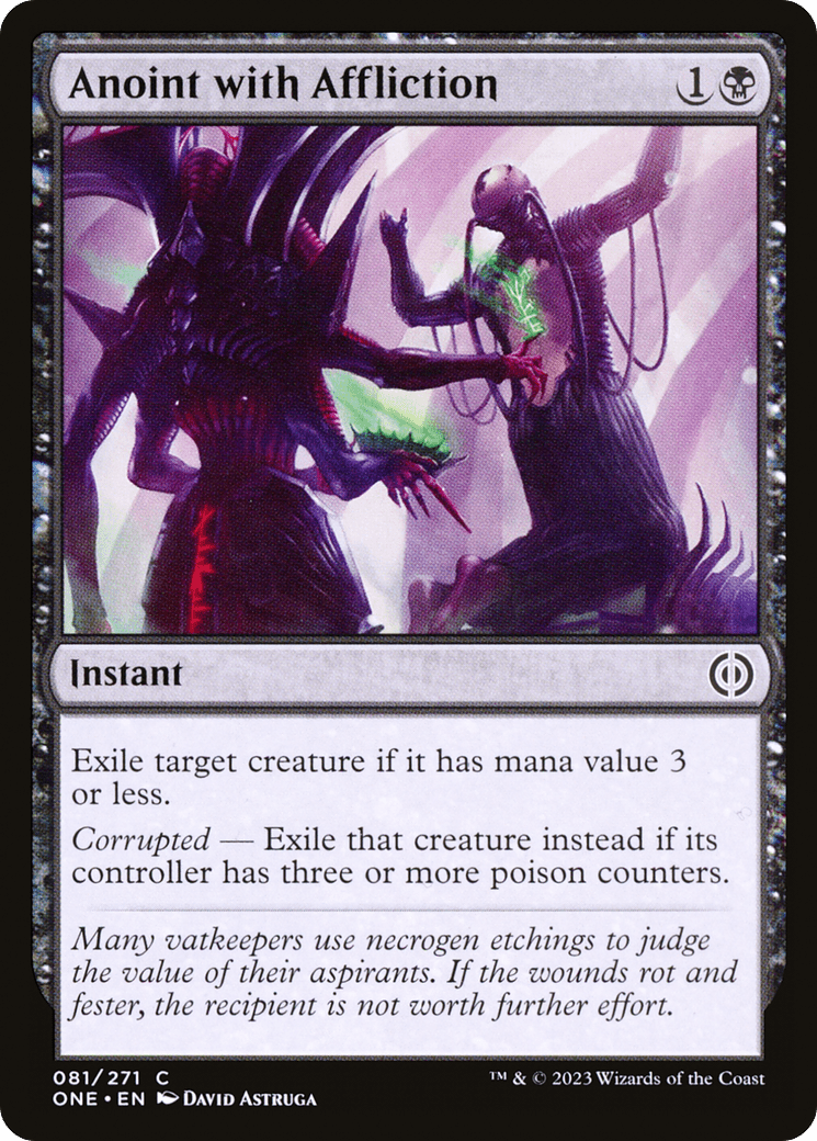 Anoint with Affliction [Phyrexia: All Will Be One] Foil