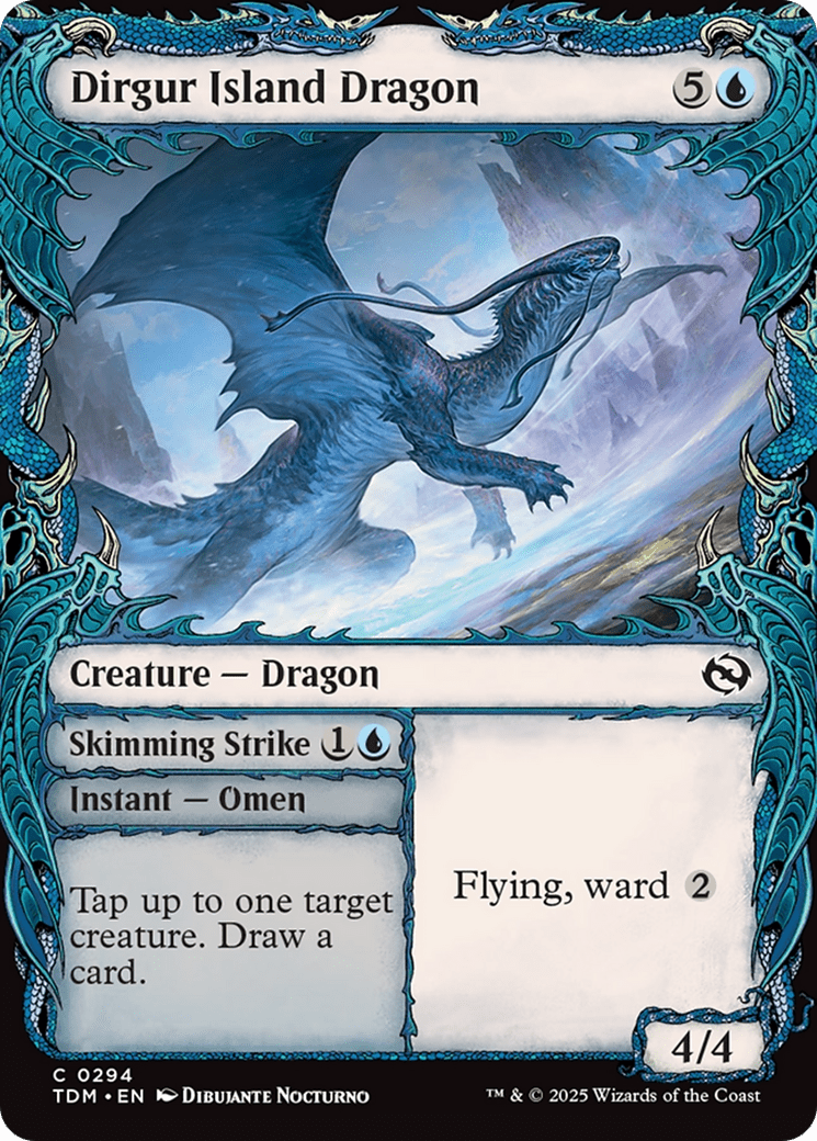 Dirgur Island Dragon (Showcase) (294) [Tarkir: Dragonstorm]  Foil