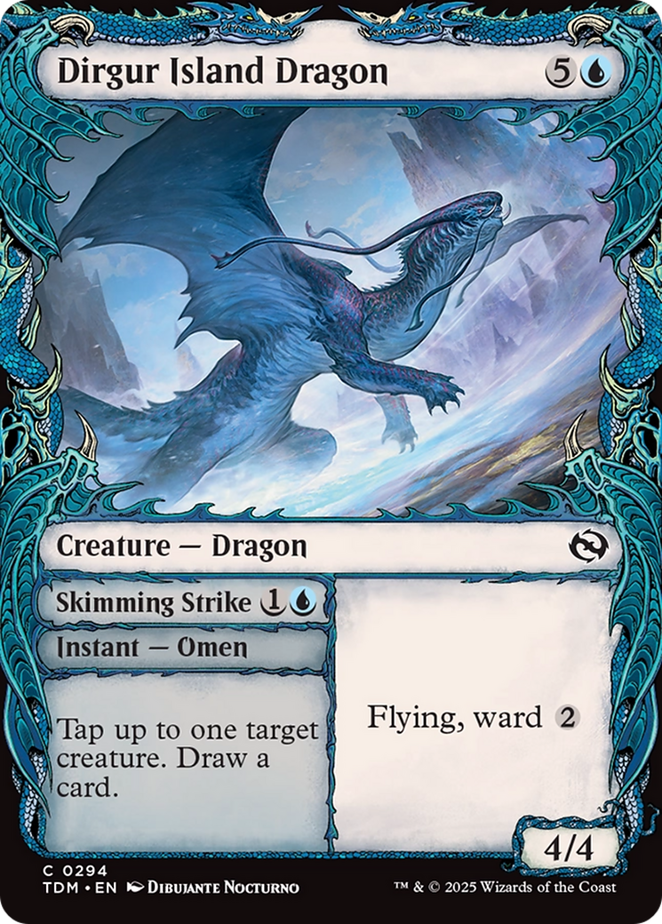 Dirgur Island Dragon (Showcase) (294) [Tarkir: Dragonstorm]  Foil