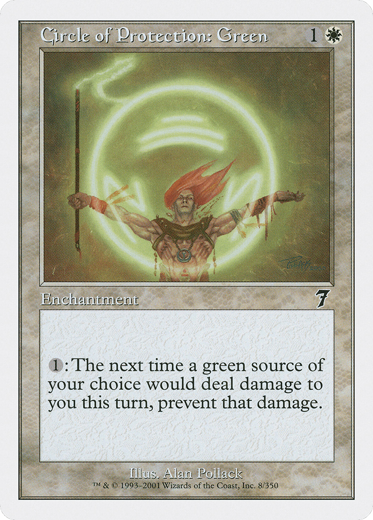 Circle of Protection: Green [Seventh Edition] Foil