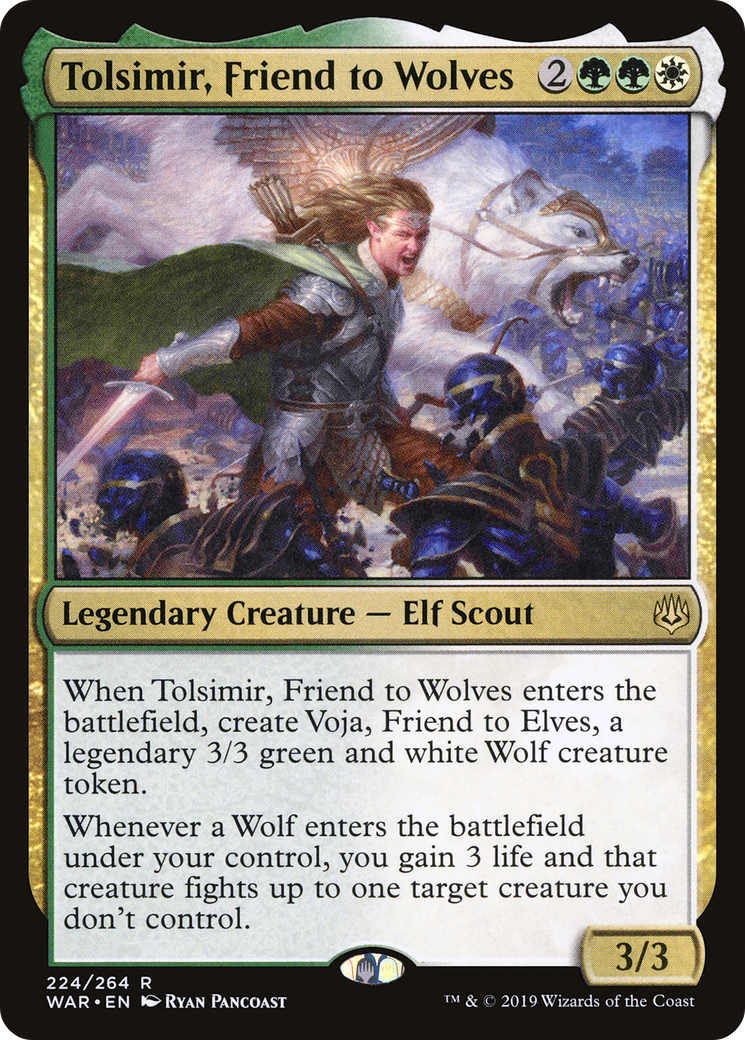 Tolsimir, Friend to Wolves [War of the Spark] Foil