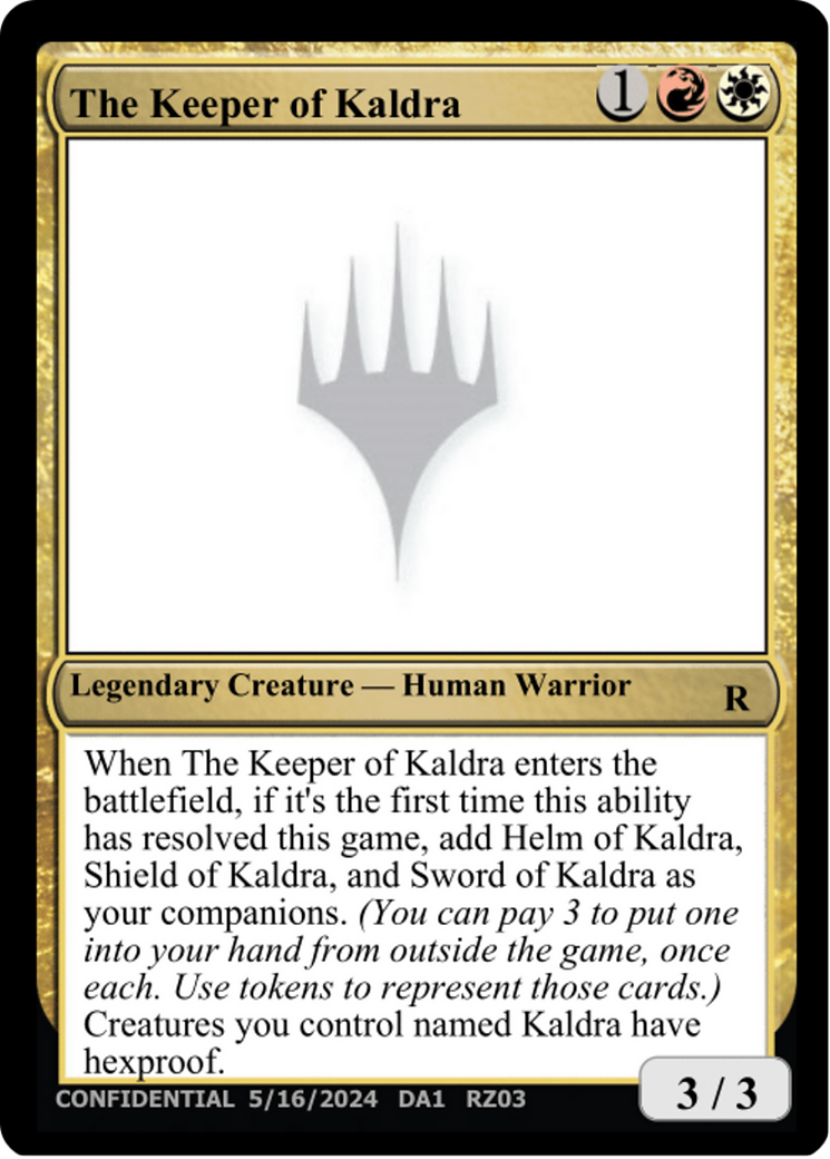 The Keeper of Kaldra (DA1-RZ03C) - Unknown Event