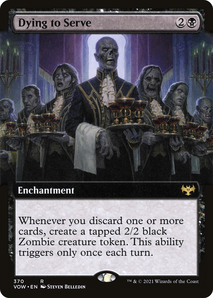 Dying to Serve (Extended Art) [Innistrad: Crimson Vow] Foil