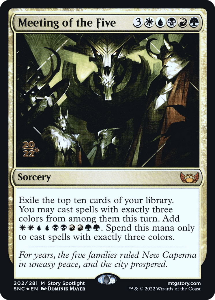 Meeting of the Five [Streets of New Capenna Prerelease Promos]