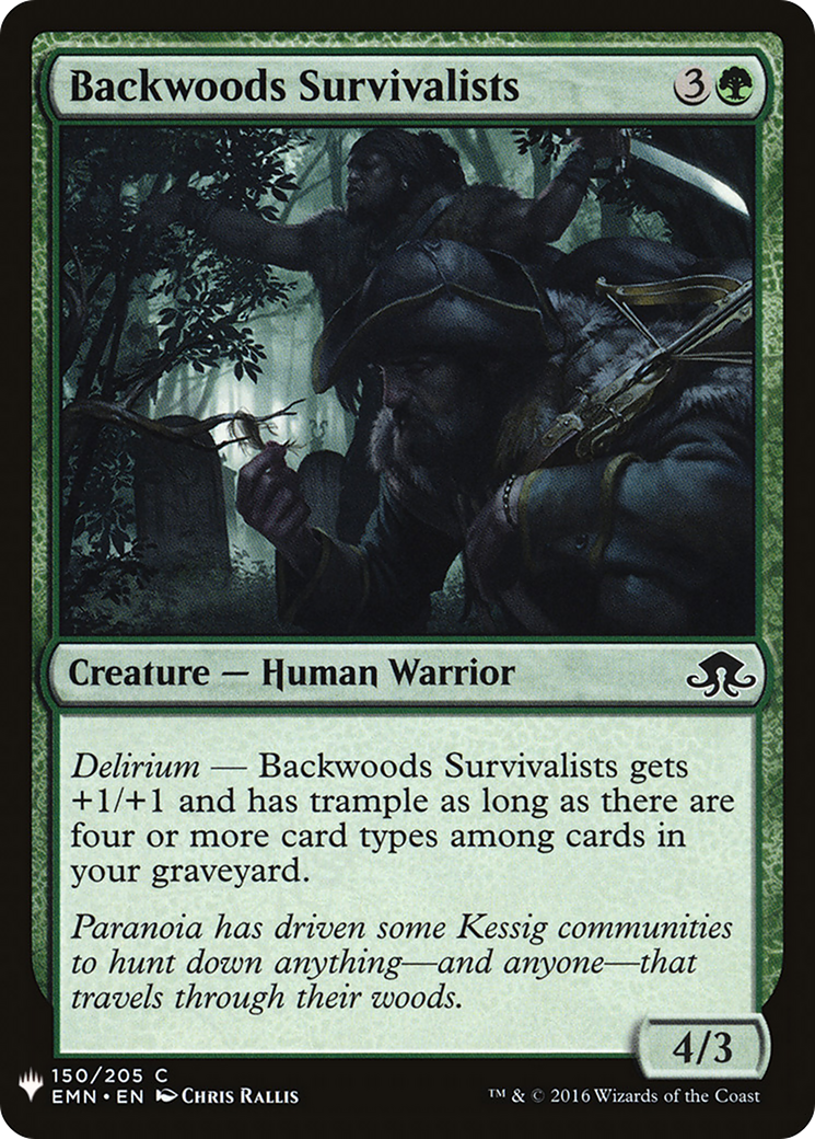 Backwoods Survivalists |  (EMN-150) [The List]