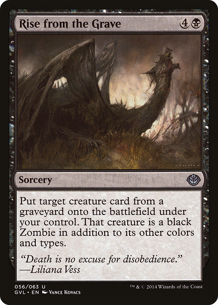 Rise from the Grave () [Duel Decks Anthology: Garruk vs. Liliana]  Foil