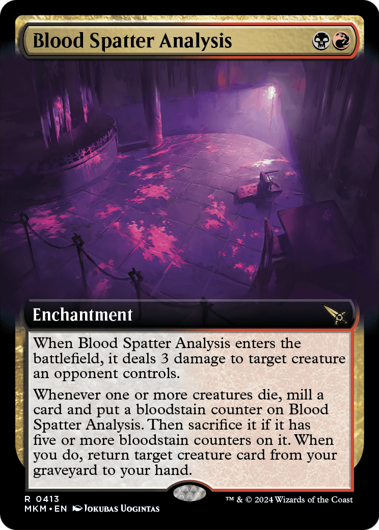 Blood Spatter Analysis (Extended Art) [Murders at Karlov Manor] Foil