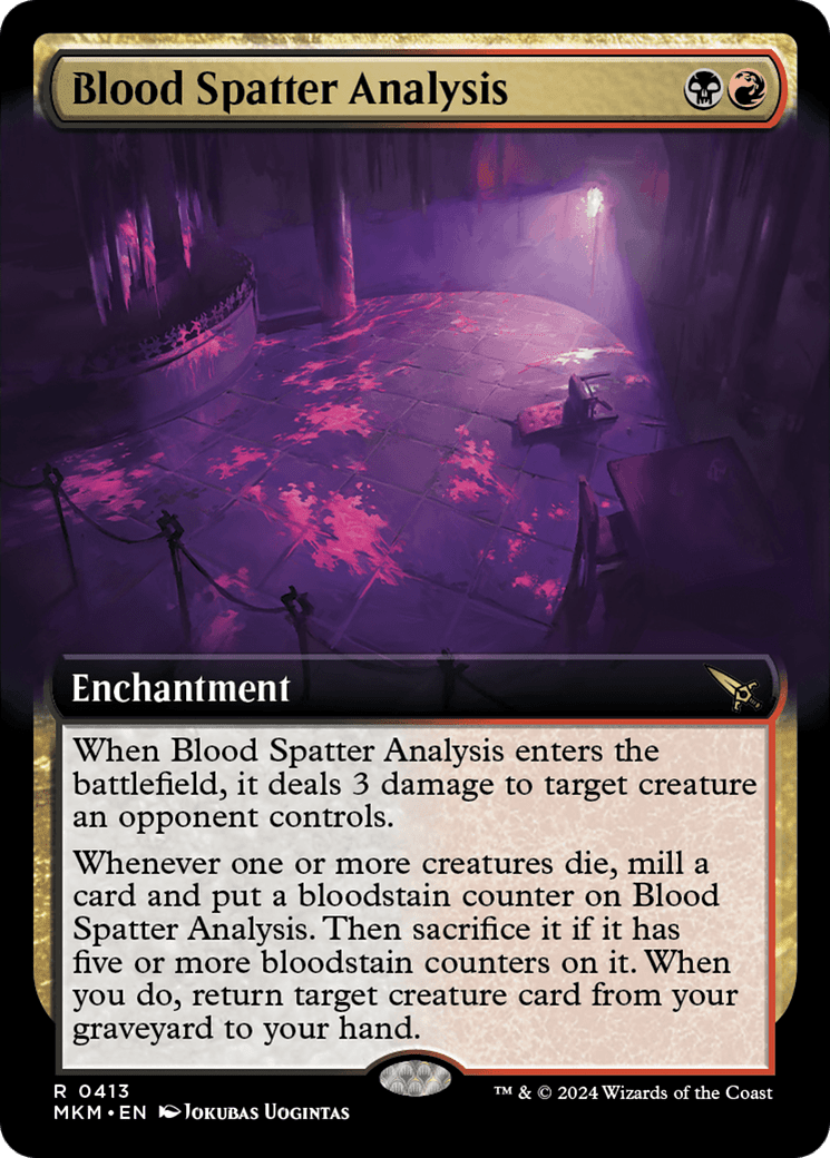 Blood Spatter Analysis (Extended Art) [Murders at Karlov Manor] Foil