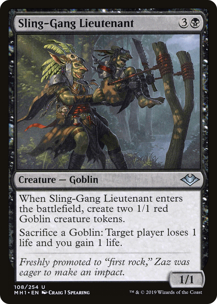 Sling-Gang Lieutenant [Modern Horizons] Foil
