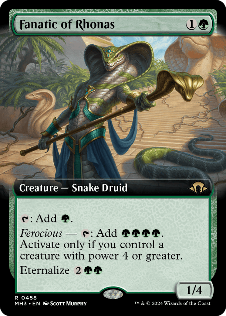 Fanatic of Rhonas (Extended Art) [Modern Horizons 3] Foil