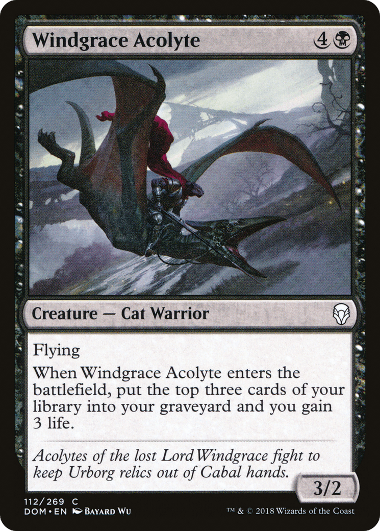 Windgrace Acolyte [Dominaria] Foil