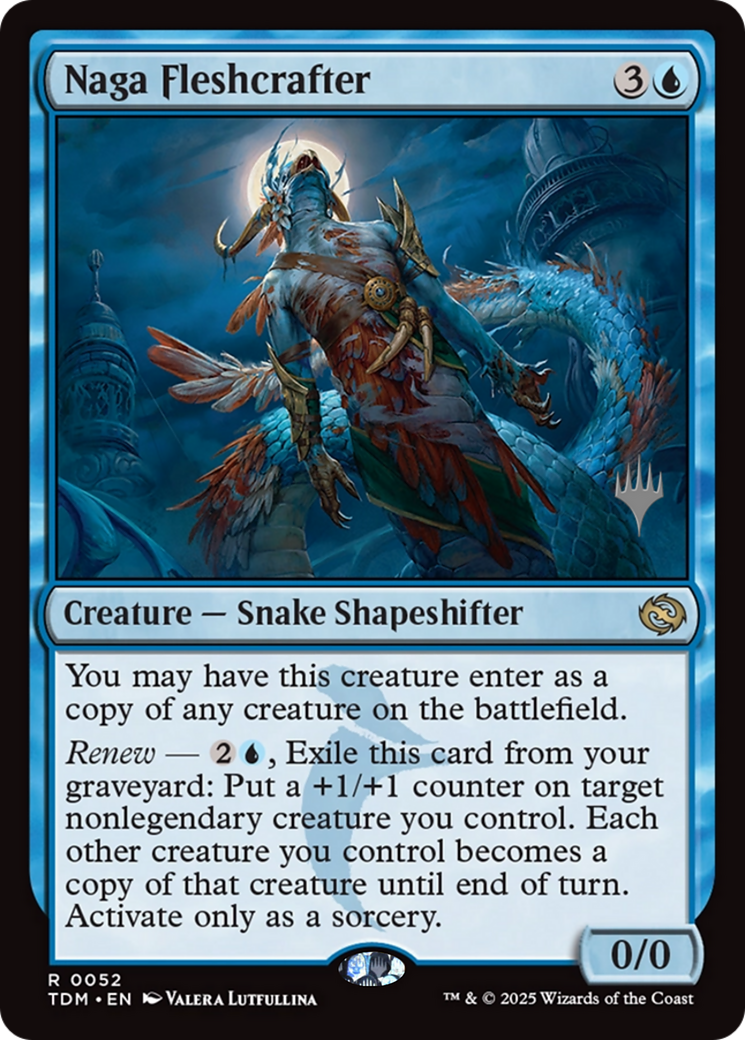 Naga Fleshcrafter (052) [Promo Pack: Tarkir: Dragonstorm]  Foil