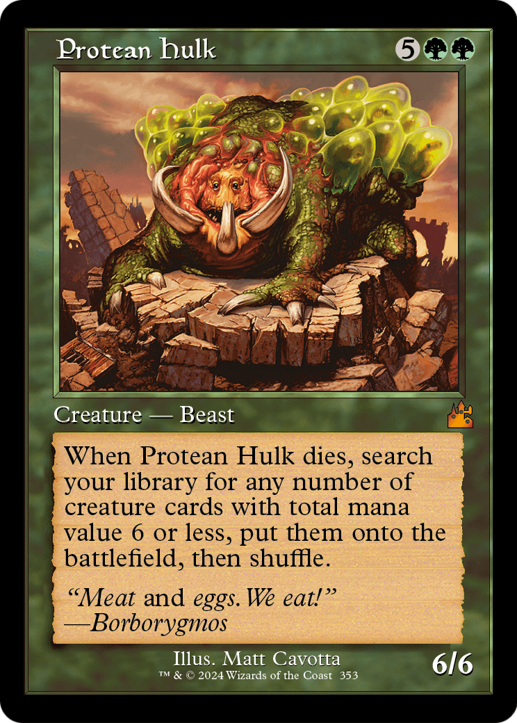 Protean Hulk (Retro Frame) [Ravnica Remastered] Foil