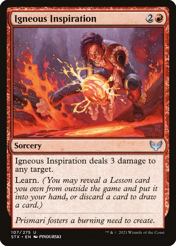 Igneous Inspiration 107 (Strixhaven: School of Mages) 