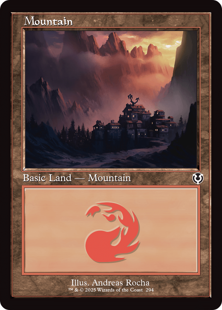 Mountain (294) (Retro Frame) (-294) [Innistrad Remastered]  Foil