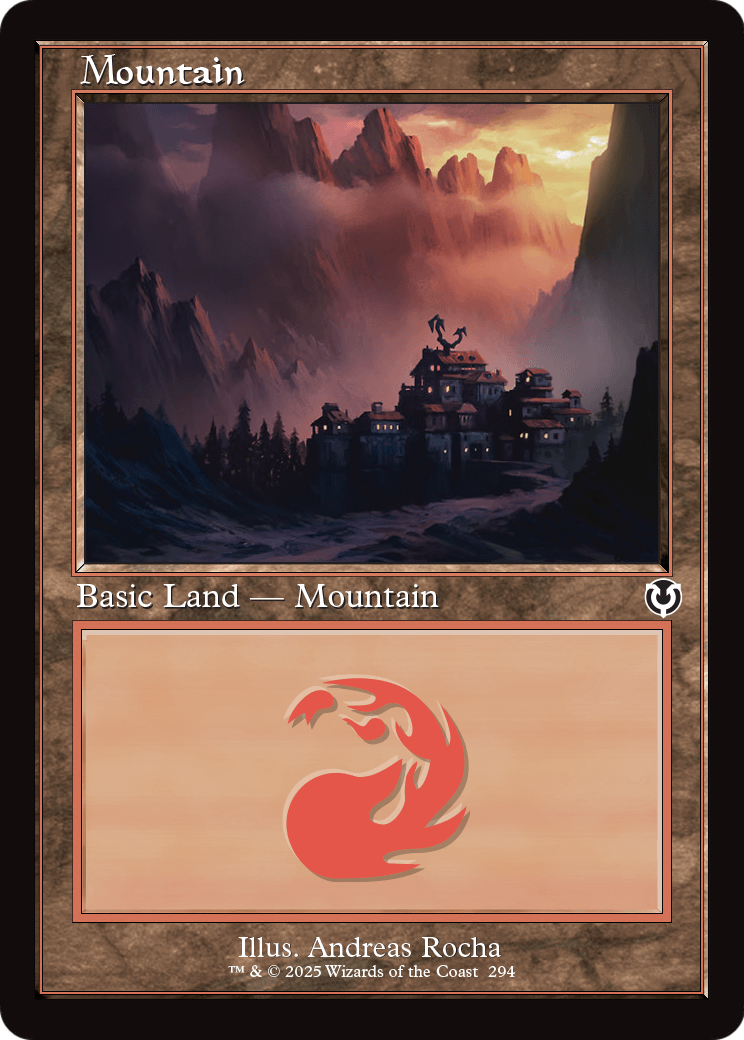 Mountain (294) (Retro Frame) (-294) [Innistrad Remastered]