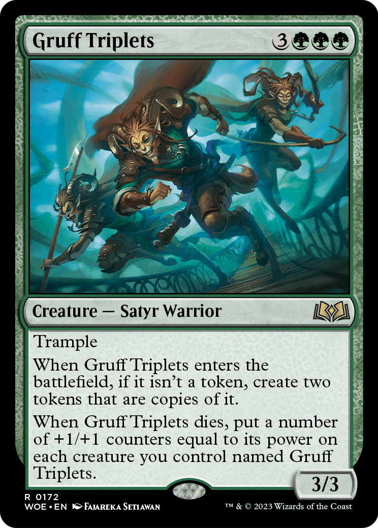 Gruff Triplets [Wilds of Eldraine] Foil