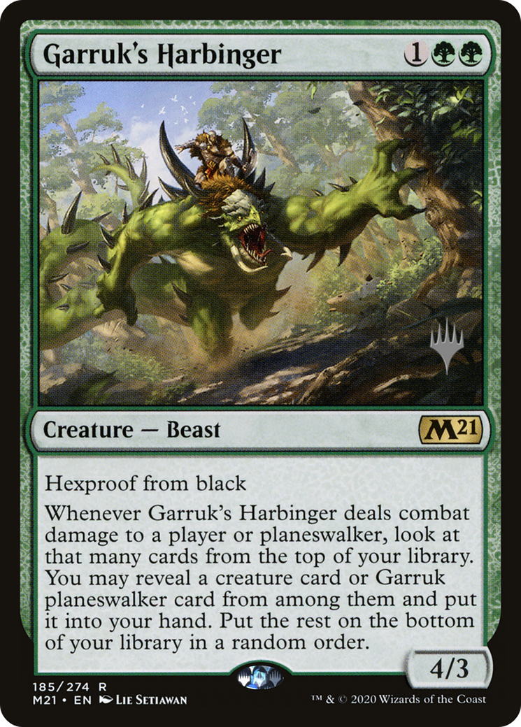 Garruk's Harbinger (Promo Pack) [Core Set 2021 Promos] Foil