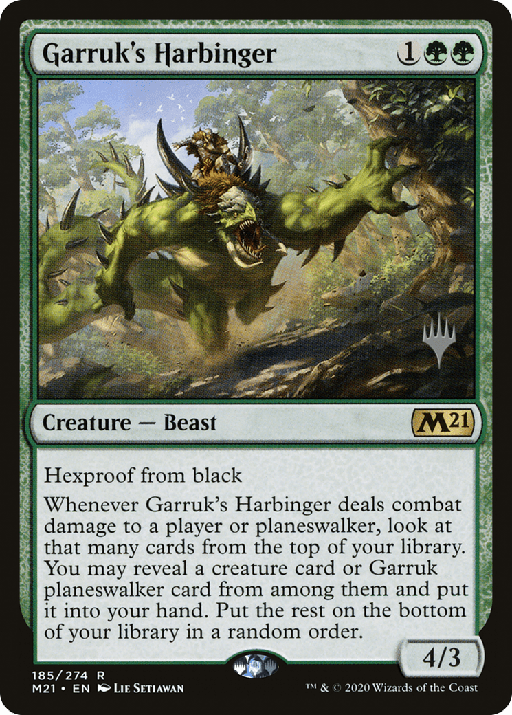 Garruk's Harbinger (Promo Pack) [Core Set 2021 Promos] Foil