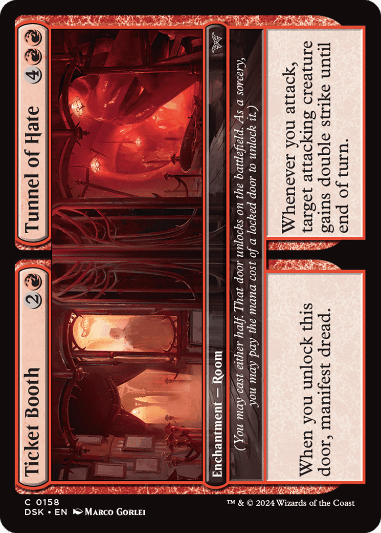 Ticket Booth // Tunnel of Hate [Duskmourn: House of Horror] Foil