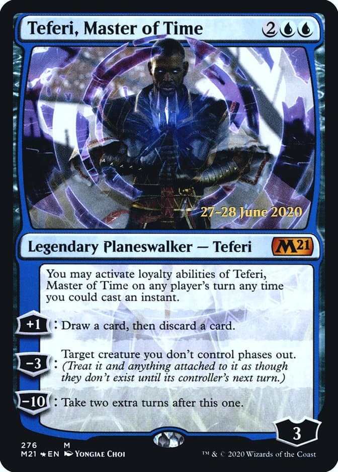 Teferi, Master of Time (276) [Core Set 2021 Prerelease Promos] Foil