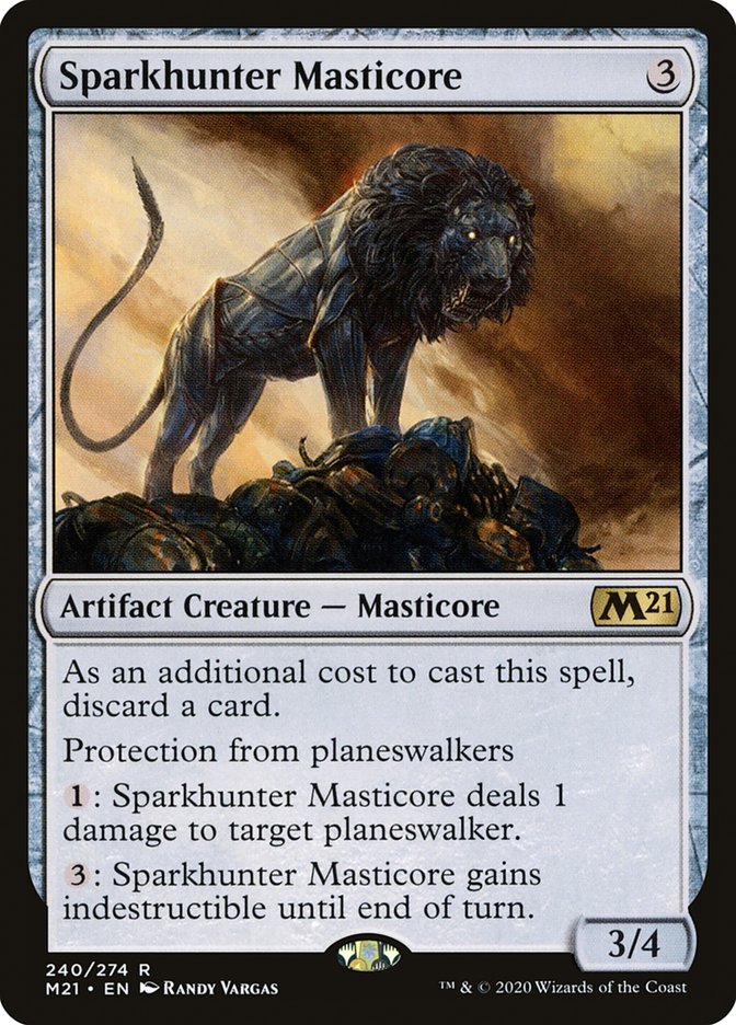 Sparkhunter Masticore 240 (Core Set 2021)  - Foil