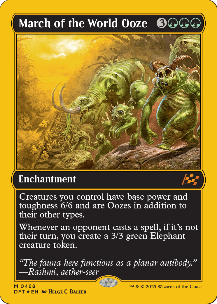 March of the World Ooze |  Foil (468) [Aetherdrift]