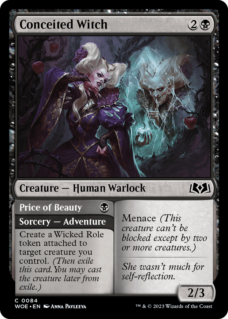 Conceited Witch // Price of Beauty [Wilds of Eldraine] Foil