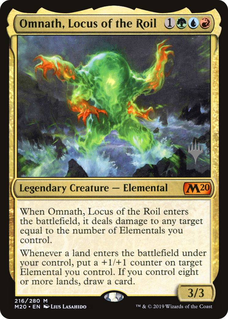 Omnath, Locus of the Roil (Promo Pack) [Core Set 2020 Promos] Foil
