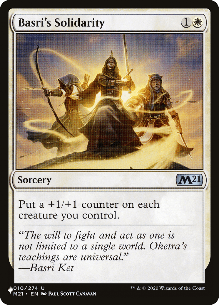 Basri's Solidarity |  (M21-10) [The List]