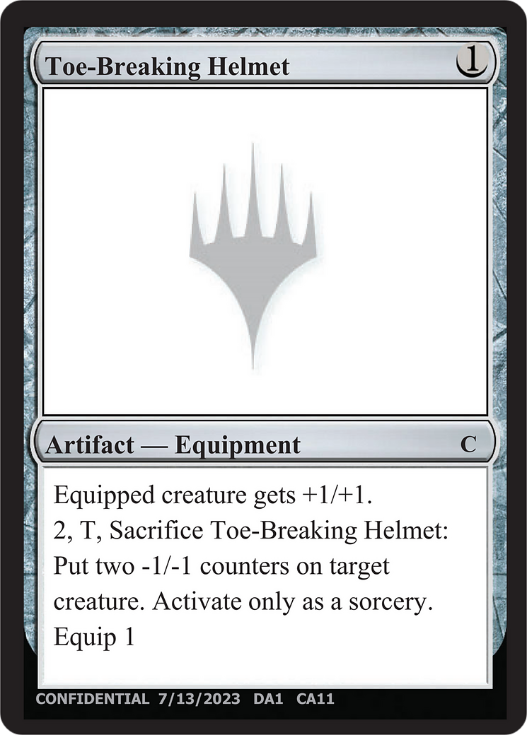 Toe-Breaking Helmet (DA1-CA11) - Unknown Event