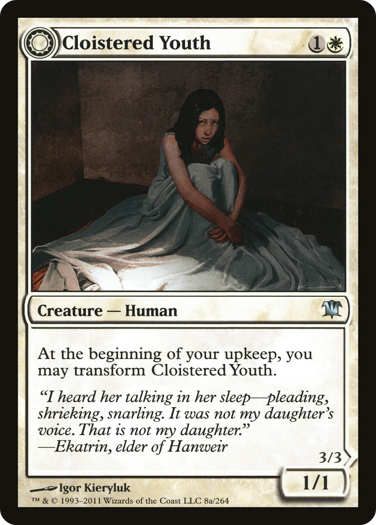 Cloistered Youth // Unholy Fiend [Innistrad] Foil