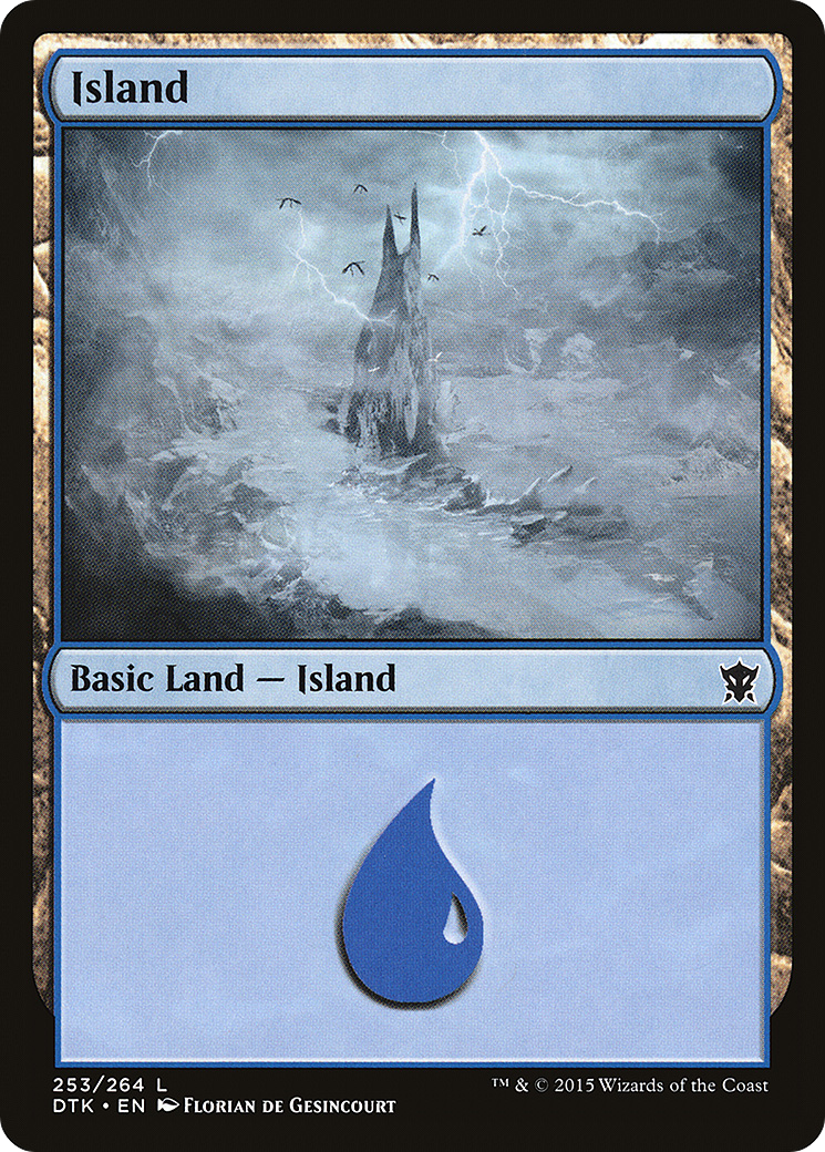 Island (253) [Dragons of Tarkir] Foil