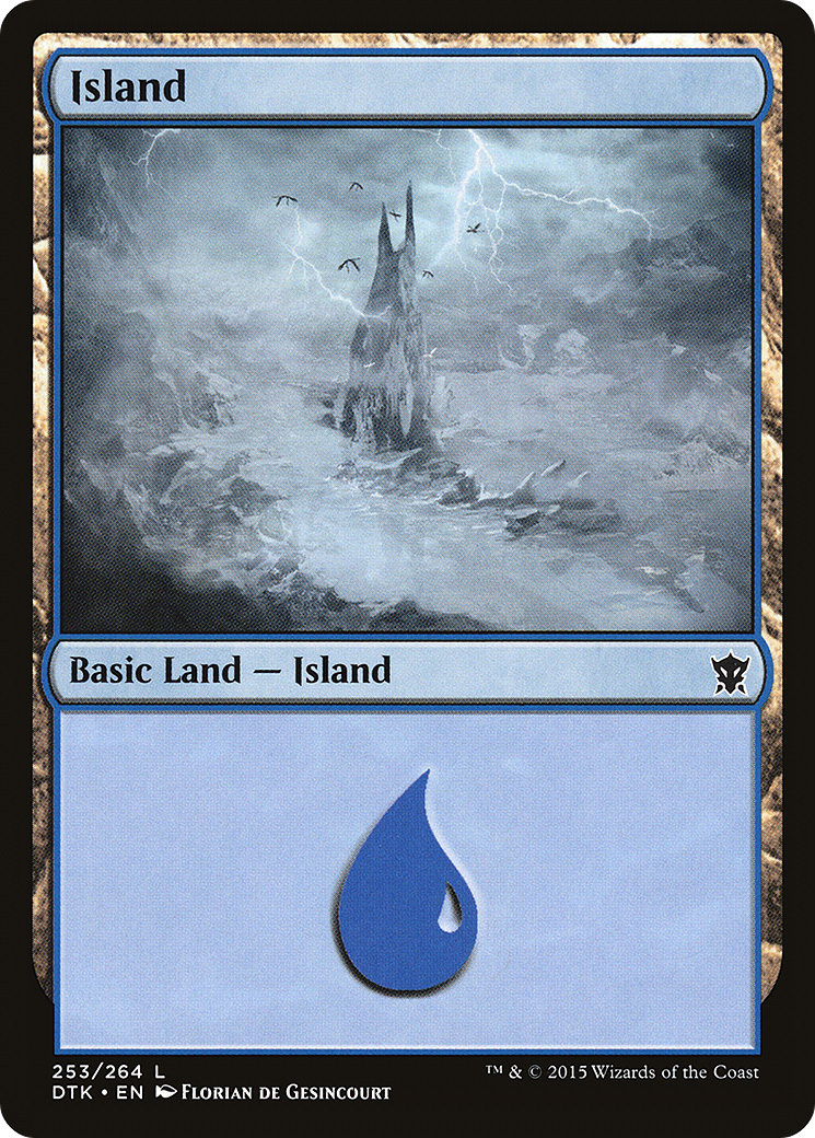 Island (253) [Dragons of Tarkir] Foil