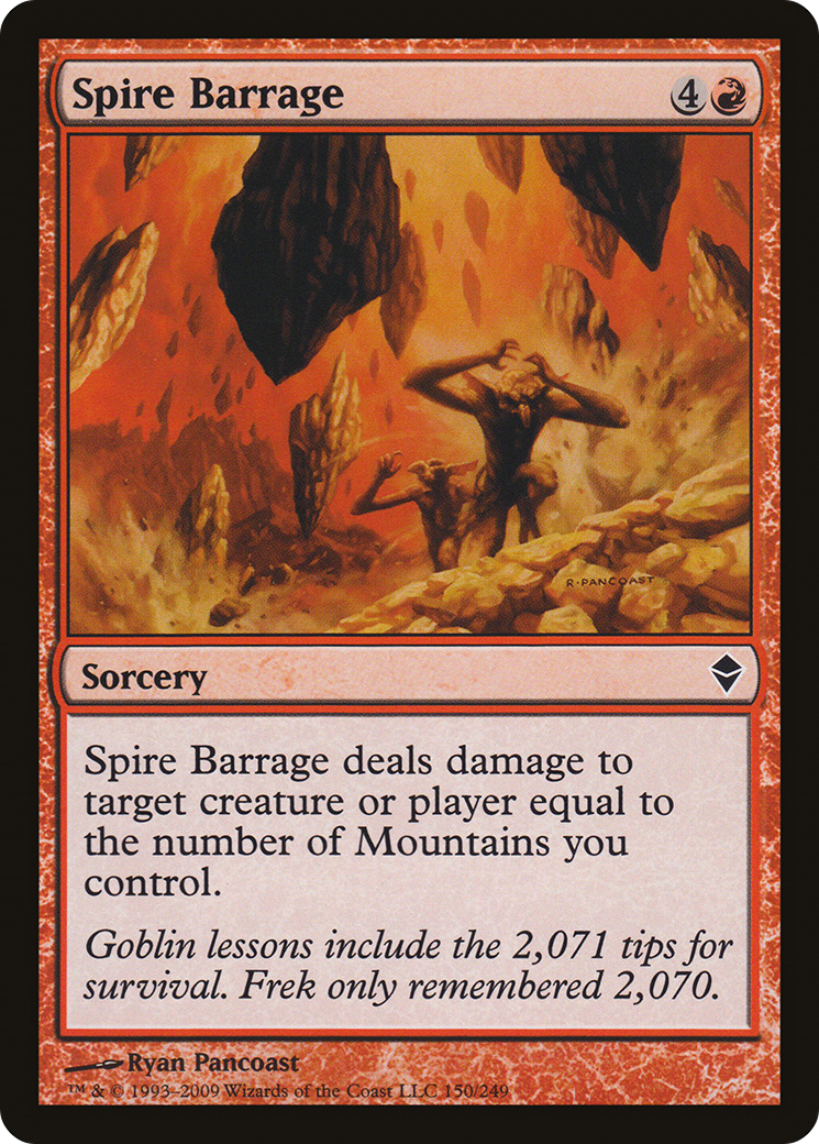 Spire Barrage [Zendikar] Foil