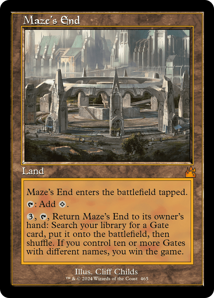 Maze's End (Retro Frame) [Ravnica Remastered] Foil