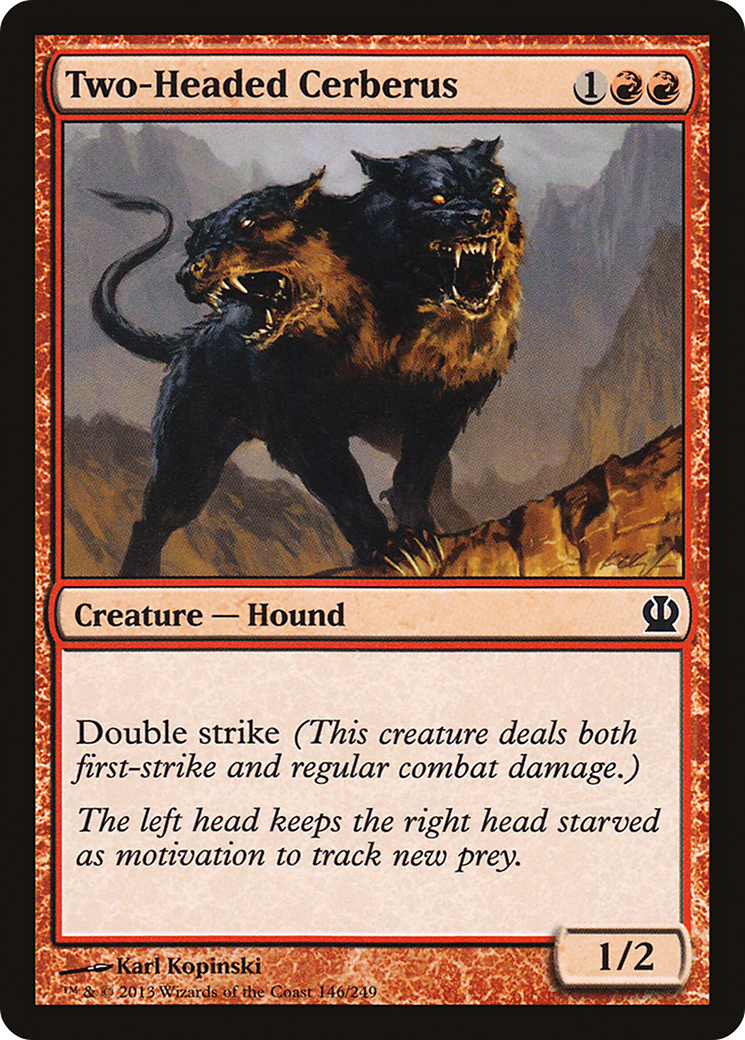 Two-Headed Cerberus [Theros] Foil