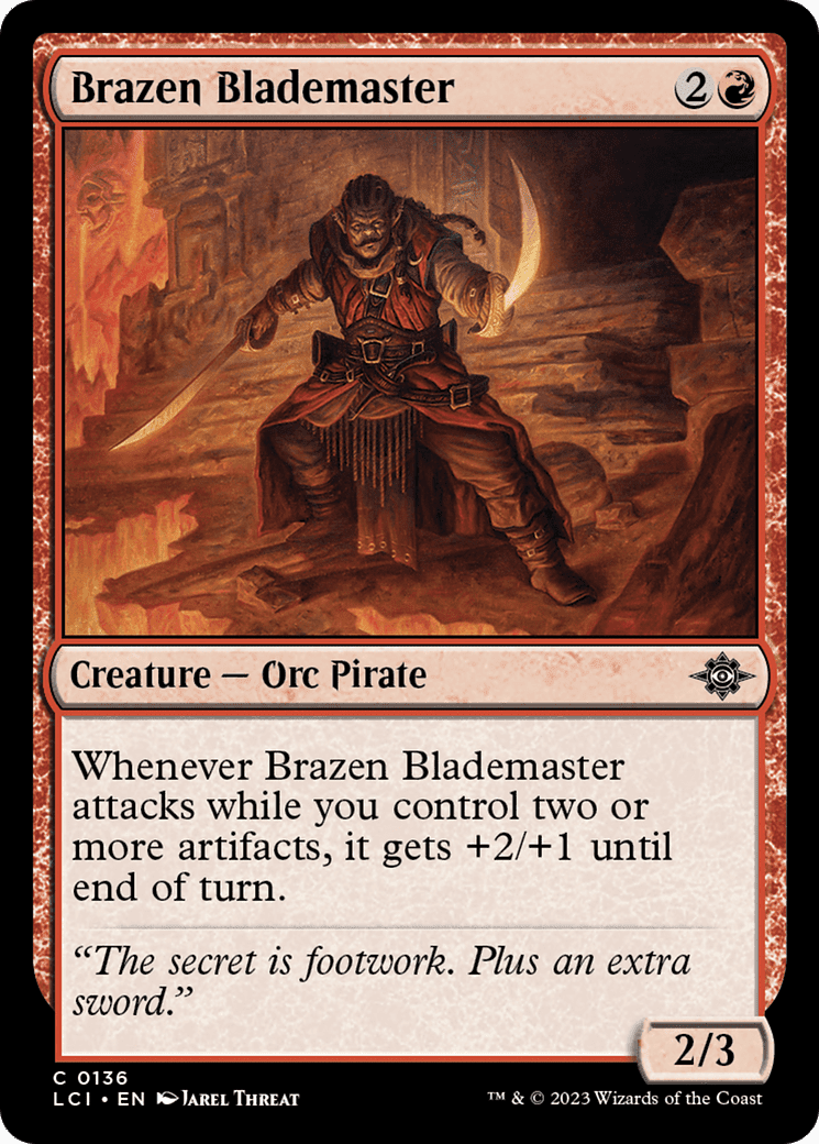 Brazen Blademaster [The Lost Caverns of Ixalan] Foil