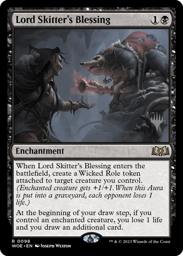 Lord Skitter's Blessing (Promo Pack) [Wilds of Eldraine Promos] Foil