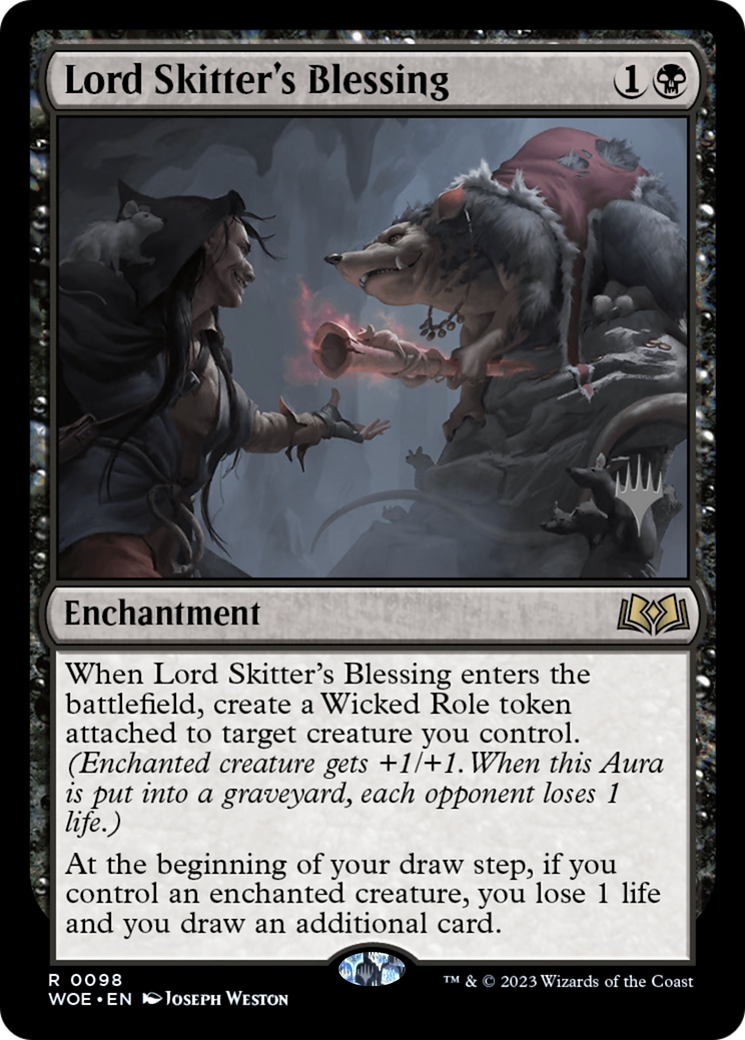 Lord Skitter's Blessing (Promo Pack) [Wilds of Eldraine Promos] Foil