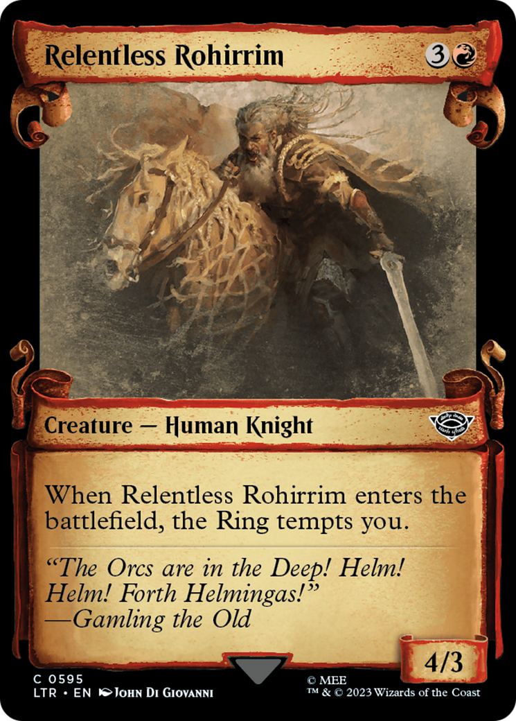 Relentless Rohirrim [The Lord of the Rings: Tales of Middle-Earth Showcase Scrolls] Foil