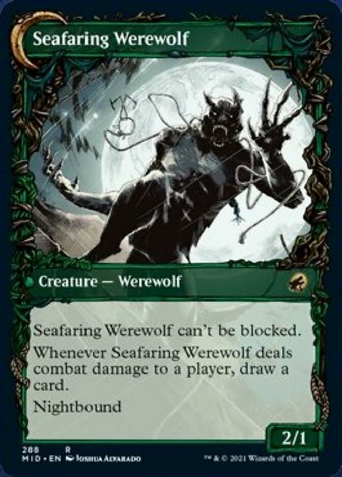 Suspicious Stowaway // Seafaring Werewolf (Showcase Equinox) [Innistrad: Midnight Hunt] Foil