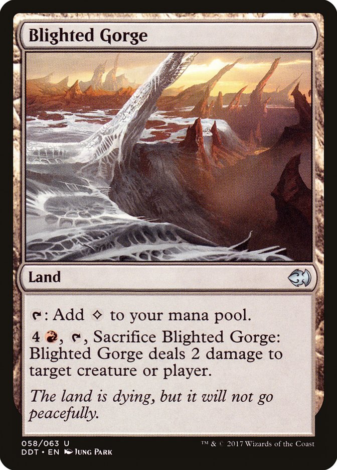 Blighted Gorge 58/63 (Duel Decks: Merfolk vs. Goblins) 