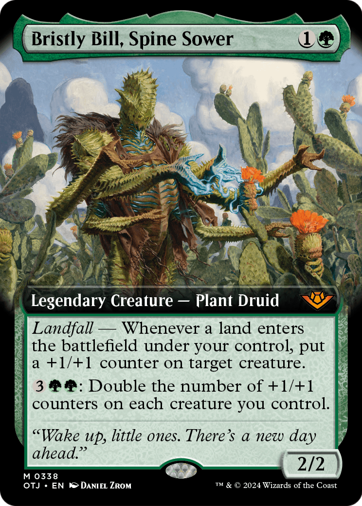 Bristly Bill, Spine Sower (Extended Art) [Outlaws of Thunder Junction] Foil