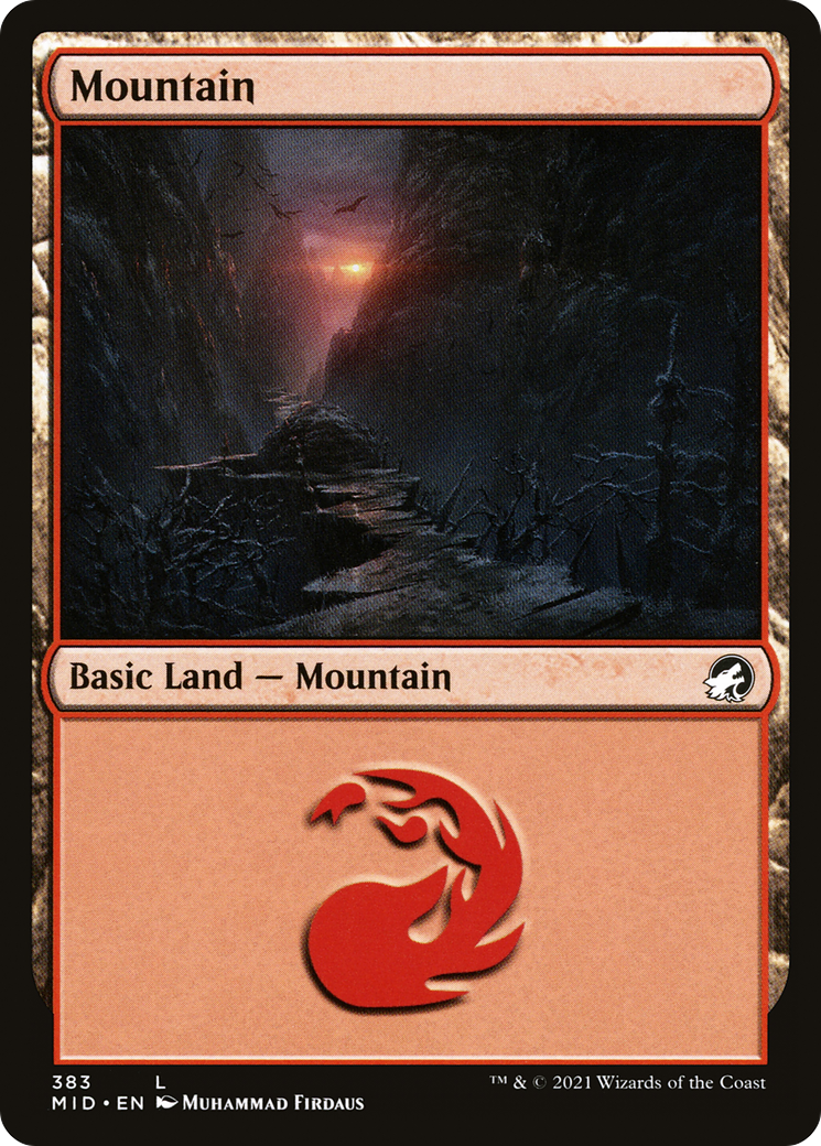 Mountain (383) [Innistrad: Midnight Hunt] Foil